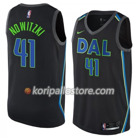 Dallas Mavericks Dirk Nowitzki 41 Nike City Edition Miesten Pelipaidat Swingman 